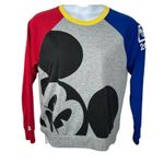 Disney  Parks 2021 Mickey Mouse Colorblock Pullover Sweatshirt Large Photo 10