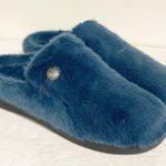 Alegria  Size 43/13 Loungeree Prussian Blue Plush Fur Slipper Mule Open Back NEW Photo 2