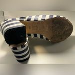 Tory Burch A Rare HTF  Salinas Slip On Blue And White Striped Heels Shoes US6 Photo 4