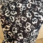 J.Crew  Black White Floral Long Sleeve Dress Ruffle Cuff Crepe Boho NWT XXS Photo 9