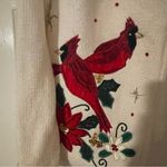 Ms Lee Cardigan with Red Cardinal Design Christmas Ugly Sweater Broken Zipper S Photo 1
