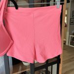 H&M  bikini set swimsuit shorts bra top underwire coral ribbed high rise barbie Photo 4