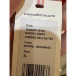 Vineyard Vines New  Polo Shirt‎ Women Red Striped Oversized Jersey Size XL Photo 7