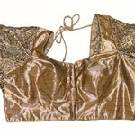 Nazila Couture Gold Choli Blouse, Large Photo 0