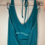 Old Navy  Teal Sleeveless Halter Dress Built in Bra No Pads Size Small Photo 3