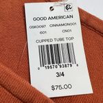 Good American Cupped Tube Top Cinnamon Size 3/4 (L/XL) New Photo 4