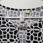 Tacera  Women’s Black‎ and White Long Sleeve Shift Dress Business Casual Large Photo 2