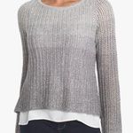 White House | Black Market Shimmer Glitter Ombre Layered Sweater Size XS Photo 0