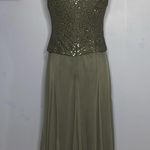 Atelier Danielle Gray Embellished Midi Dress Size 8 Photo 8