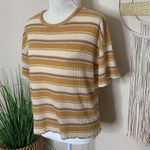 American Eagle • striped lettuce edge tee Photo 59