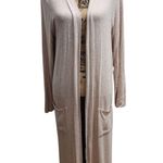 Faded Glory  Women's Oatmeal Heather Long Cardigan Duster Size‎ L Photo 0