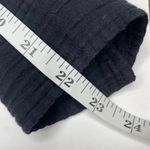 Rag and Bone Black Faux Linen Crinkled Button Down Top Blouse Shirt Large Photo 7