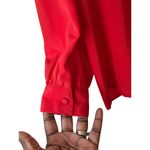 Vintage Christie & Jill Red Blouse Long Sleeve Formal Wear Classic Timeless 16 Photo 4