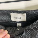 Aritzia NWT Wilfred Melina Black Python Snakeskin Faux Leather Straight Leg Pant Photo 4