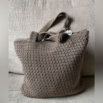 The Sak Classic Crochet Shoulder Tote Bag Brown Neutral Medium Photo 0