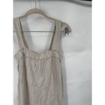 J. Crew Relaxed 100% Linen Jumpsuit Women XXS Tan Wide Leg Minimalist Beach Brown Photo 10