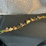 Avon Vintage Christmas Sliding Enamel Charms Bracelet GoldTone 7” Holiday Gold Photo 2