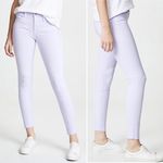 frame denim  Le High Skinny Raw Hem Ankle Jeans in Lavender Purple Size 26 | 2 Photo 8
