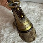 Coach y2k  Vintage Brown Stud Gold Hobo Mini Purse Shoulder Bag Photo 7