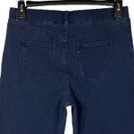 Betabrand Petite Large Short Bootcut Jeans Pull-On Stretch Pockets Hi-Rise Blue Photo 3