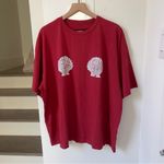 Free People NWT Shell Tee T-Shirt in Red Photo 3