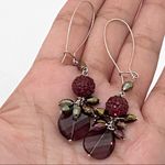 Handmade Crystallized Swarovski Elements Dangling Earrings Photo 1