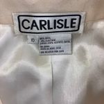 Carlisle Wool Blazer Jacket Women 10 Single Breasted Button Front Neutral Cream Photo 9