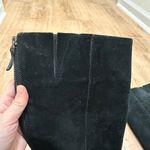 Coconuts by Matisse COCONUTS | Women's Black Leather Suede Knee High Chunky Heel Boots Photo 2