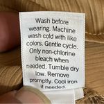 Nine West Women’s  Button‎ Front Ruffle Sleeve Tank Top Size 2XL Goldish Bronze Photo 4