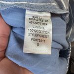 Tuckernuck Athena Blue and White Stripe Skirt Elastic Waist Pockets A line SZ S Photo 4