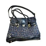 Betsey Johnson Black Leopard Print Handbag With Gold Hardware SKU 6898 Photo 0