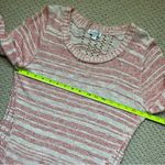 Charming Charlie Coastal Casual Open Crochet Knit Sweater Medium Photo 6