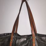 Fossil  Vintage Black Leather Brown
Accents Tote Bag Photo 7