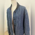Rag and Bone  Dark Blue Jean Quilted Puffer winter Jacket size M Photo 2