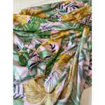 HYFVE Pink Green Tropical Long Sleeve Attached Romper Maxi Dress Size S Photo 8