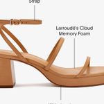 Larroudé Gio Sandal In Tan Leather Size 7 Photo 3