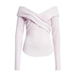 Free People  Marley Off the Shoulder Long-Sleeve Rib‎ Top NWT Photo 3