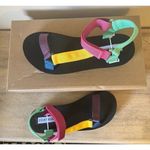 Steve Madden  Women's Henley Ankle Strap‎ Flatform Sandals Multi NEW Size 7 Photo 1