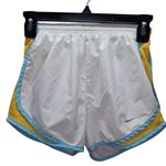 Nike NWOT  Women's White and Yellow Athletic Shorts Photo 0