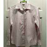 Talbots Vintage Size 8 Pink & White Striped Long Sleeve Button Up Shirt Photo 0