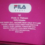 FILA  Performance M Long Sleeved Design Running Top in Hot Pink and Lime Photo 1