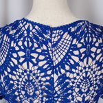 Hidden Label Short Sleeve Lace Shift Dress Blue Size M Size M Photo 8