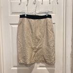 Ann Taylor  Women's Muted Animal Print Pencil Skirt Linen‎ Blend Size 12 Photo 3