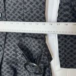 Custo Barcelona Black Patterned Cotton Coat Jacket USA 6 Eur 40 Mod Retro Style Photo 3