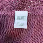 Notations  Maroon Long Knit Cardigan Size M Photo 5