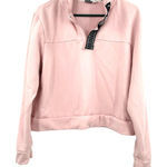 Puma Size XL Jacket Pink Cropped Long Sleeve Pullover Outerwear Casual Preppy Photo 0