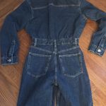 ZARA  Dark Wash Vintage Denim Jumpsuit Photo 5