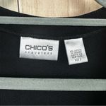 Chico's  Travelers Black Open Front Cardigan Shirt Photo 4