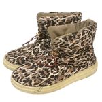 Hey Dude  Womens Size 9 Margot Eco‎ Leopard Animal Print Nylon Puffer Boots Photo 0