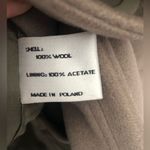 Vintage John Weitz Women Trench Over Coat 100% Wool double breasted sz 10P Photo 8